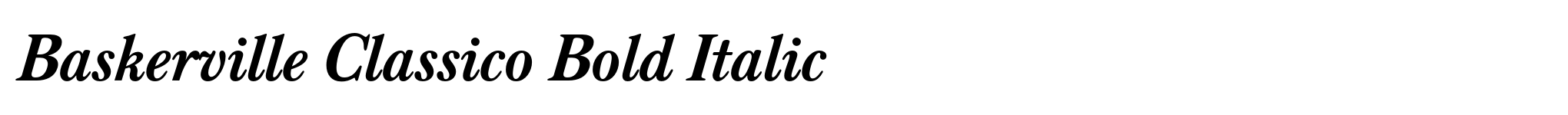 Baskerville Classico Bold Italic image